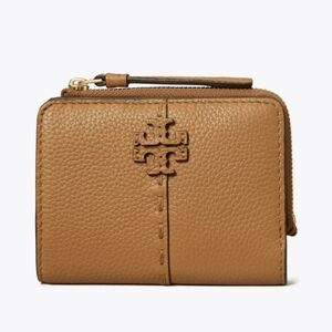 LIKE NEW TORY BURCH MCGRAW BIFOLD WALLET - TIRAMISU